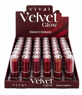 vivai velvet glow batom cintilante 36pcs