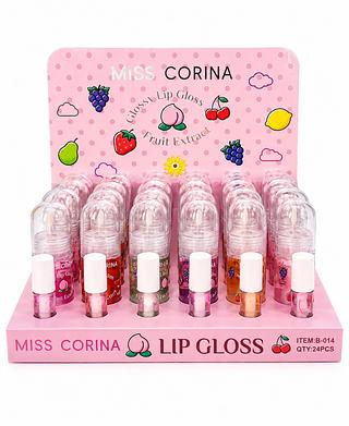 miss corina lip gloss fruit extract 24pcs
