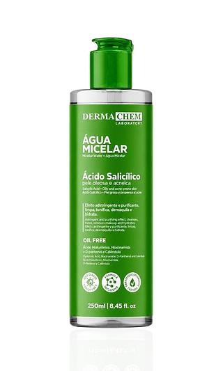 derma chem água micelar ácido salicilico 250ml