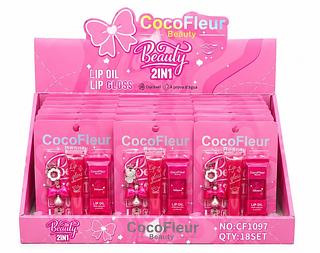 COCOFLEUR beautySHINE LIP OIL + LIP GLOSS 18PCS