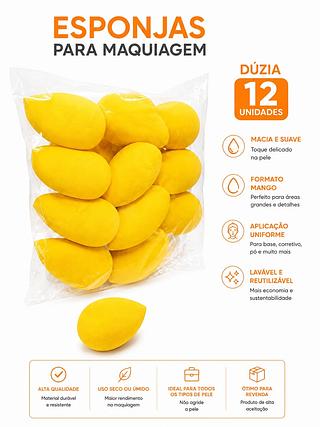 ESPONJAS MAQUIAGEM 12PCS