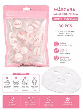MASCARA FACIAL COMPRESSA DZ 10PCS
