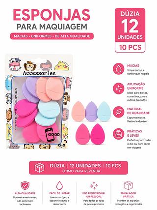 ESPONJA PARA MAQUIAGEM 10PCS
