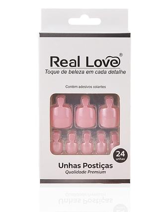 toque de beleza em cada detalhe unhas postiça real love (24 un)