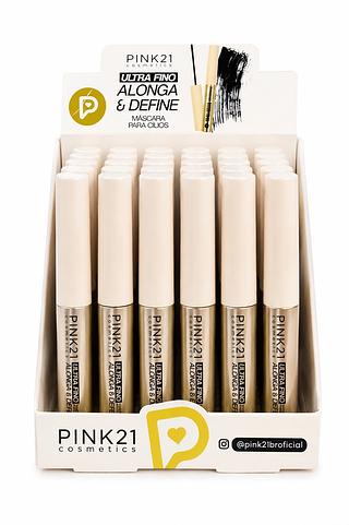 PINK21 COSMETICS MASCARA DE CILIOS ULTRA FINO 24PCS