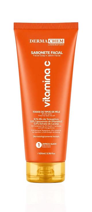 DERMA CHEM SABONETE FACIAL TODOS TIPOS DE PELE 100g