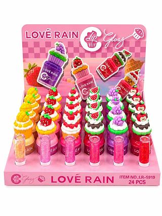 LOVE RAIN GLOSS CUPCAKES 24PCS