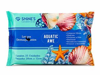SHINES COSMETICOS LENÇOS DEMAQUILANTES AQUTIC AWE 25UN