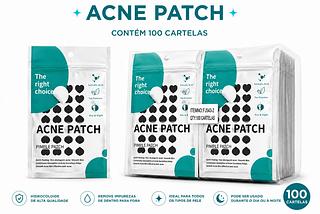ADESIVO ACNE PATCH CORAÇÃO COR PRETA 100PCS