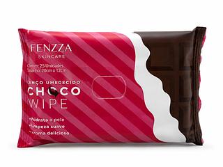 FENZZA SKINCARE LENÇO UMEDECIDO CHOCO WIPE 25UN