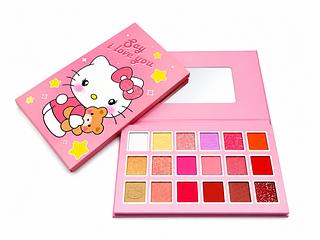 paleta de sombra hello kitty 18 cores