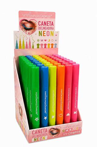 YOYOMAQUIAMOR CANETA DELINEADORA NEON 48PCS