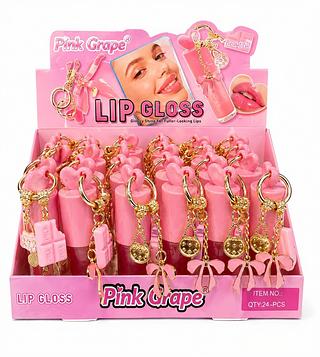 pink grape lip gloss 24pcs