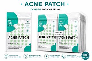 ADESIVO ACNE PATCH ESTRELA COR VERDE 100PCS