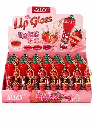 AOZY LIP GLOSS DE MORANGO 24PCS