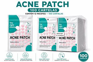 ADESIVO ACNE PATCH ESTRELA + CORAÇAO COR ROSA 100PCS