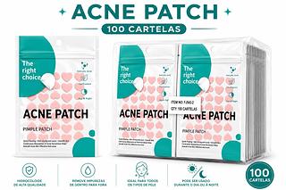 ADESIVO ACNE PATCH CORAÇAO COR ROSA CLARINHO 100PCS