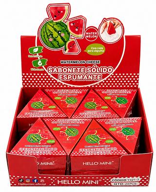 SABONETE SÓLIDO ESPUMANTE MELANCIA 24PCS