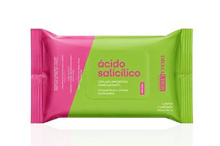 lenços umedecidas demaquilante acido salicílico 25un