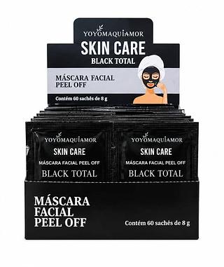 MÁSCARA FACIAL PELL OFF black total 60 SACHES DE 8g