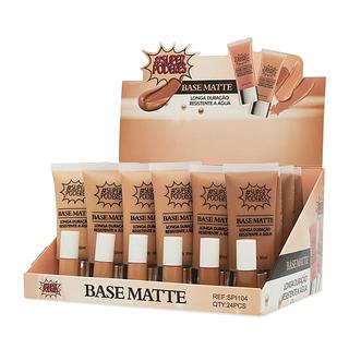 Base Matte Liquida cor 01 a 06(30ml) / SuperPoderes (24pçs) - Longa Duração e Resistente a Água