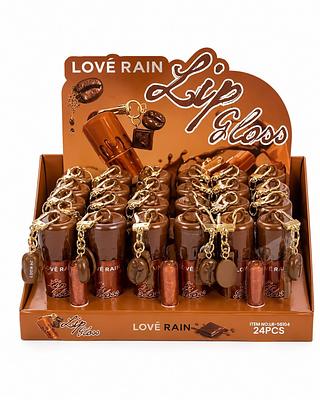 love rain lip gloss chocolate 24pcs