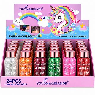 YOYOMAQUIAMOR GLITTER PARA CABELO 24PCS
