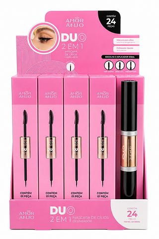 amor anjo DUO 2EM1 MASCARA DE CILIOS DELINEADOR 24PCS