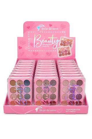 BEIJO DE NEVE BEAUITY PALETA DE SOMBRA 24PCS