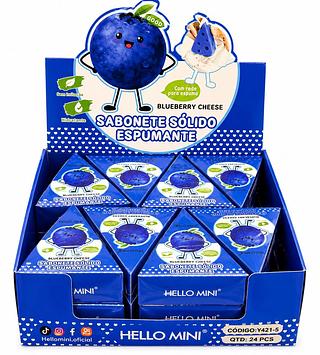 SABONETE SÓLIDO ESPUMANTE MIRTILO 24PCS