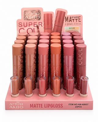 AMOR ANJO LIP GLOSS MATTE Á PROVA D ÁGUA 24PCS