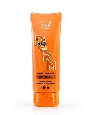 SOUL COSMETICOS DERM SABONETE LIQUIDO FACIAL VITAMINA C 100ML