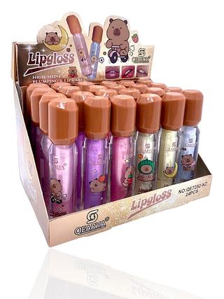 Lip Gloss Capivarava Cor do 1 á 6 (24pçs)