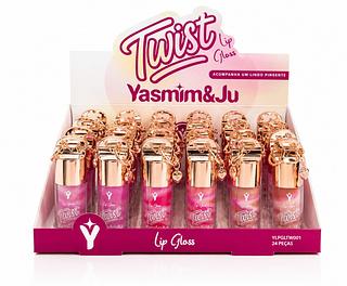TWIST LIP GLOSS YASMIMEJU 24PCS