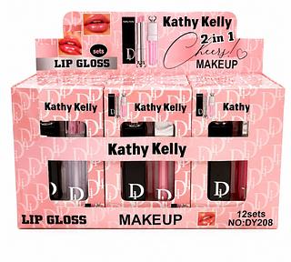 KATHY KELLY LIP BALM E LIP GLOSS (12sets)