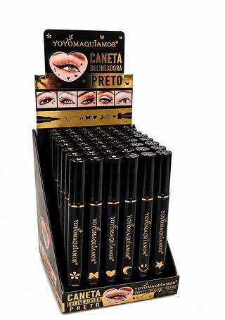 YOYOMAQUIAMOR CANETA DELINEADORA PRETO 48PCS