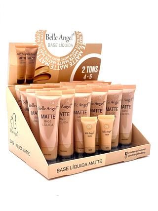 Base Líquida Matte cor 04 a 05 (30ml)/Belle Angel-(24pçs)