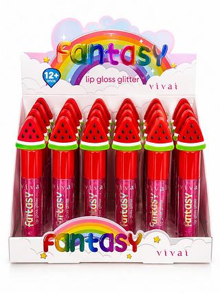 FANTASY LIP GLOSS GLITTER VIVAI 24PCS
