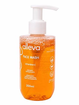 ALLEVA FACE WASH VITAMINA C SABONETE DEMAQUILANTE 200ML