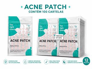 ADESIVO ACNE PATCH ESTRELA COR ROSA CLARINHO 100PCS