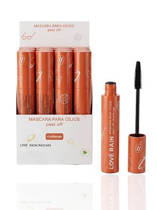 MASCARA DE CILIOS PEEL OFF CHALLENGE LOVE RAIN 12PCS