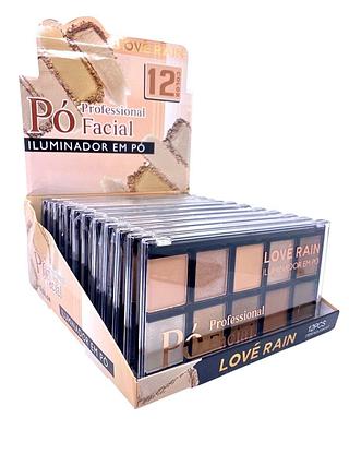 Paleta de sombra 10 cores (12pçs)