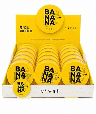 vivai pó facial translúcido banana 18pcs