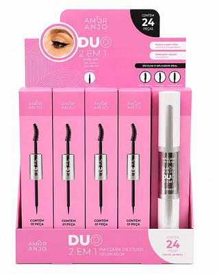 mor anjo DUO 2EM1 MASCARA DE CILIOS DELINEADOR 24PCS
