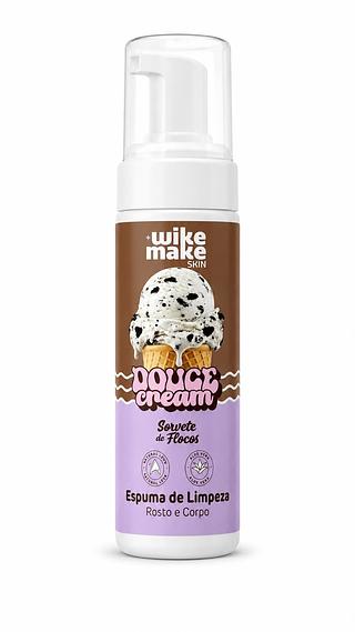 WIKE MAKE SKIN DOUCE CREAM SORVETE DE FLOCOS ESPUMA DE LIMPEZA ROSTO E CORPO