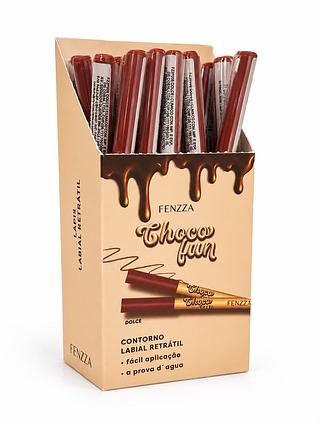 FEZZA CHOCO FUN DOLCE CONTORNO LABIAL RETRÁTIL 24PCS