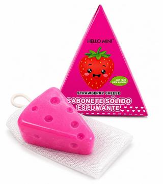 SABONETE SÓLIDO ESPUMANTE MORANGO 24PCS