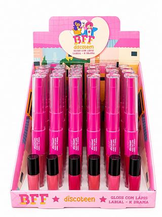 bff discoteen gloss com lapis labial 24pcs