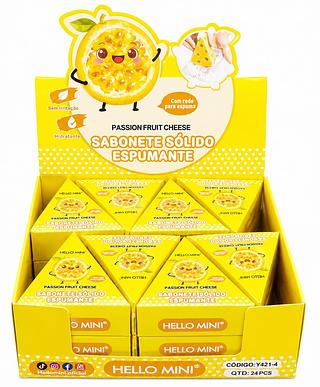 SABONETE SÓLIDO ESPUMANTE MARACUJÁ 24PCS