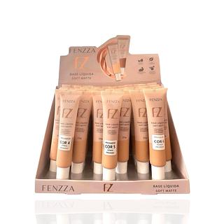 Base Líquida Soft Matte cor 04 a 09 (25g)/ Fenzza- Ácido Hialurônico e Vitamina E